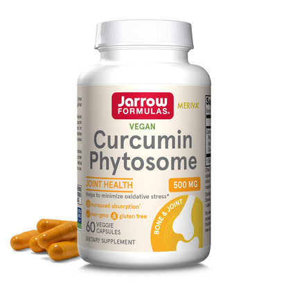 Jarrow Formulas Curcumin Phytosome 500 mg – 60 vegane Kapseln – mit Meriva – Antioxidans & Gelenkunterstützung