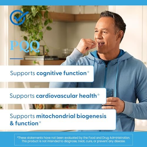 Doctor's Best PQQ mit BioPQQ – 20 mg – 30 vegane Kapseln – Unterstützung für Gehirn und Mitochondrien – glutenfrei