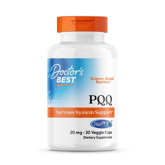 Doctor's Best PQQ mit BioPQQ – 20 mg – 30 vegane Kapseln – Unterstützung für Gehirn und Mitochondrien – glutenfrei