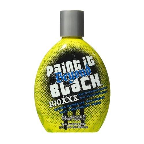 Millennium Tanning Paint it Beyond Black 100 XXX Dunkelbräuner-Beschleuniger für Solarium & Sonnenbaden mit Bronzer, 13,5 oz