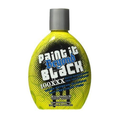 Millennium Tanning Paint it Beyond Black 100 XXX Dunkelbräuner-Beschleuniger für Solarium & Sonnenbaden mit Bronzer, 13,5 oz