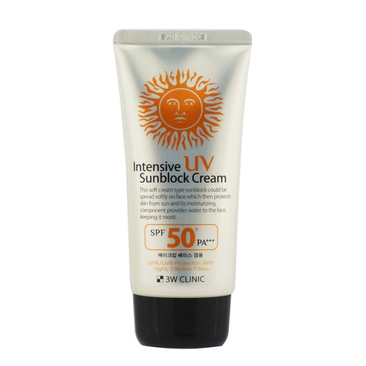 3W Clinic Intensive UV Sonnencreme SPF50+/PA+++ 70ml – Hochwirksamer Sonnenschutz für das Gesicht