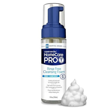 Welmedix No Rinse Cleansing Foam – Wasserfreier 3-in-1 Reinigungsschaum für Körper, Haare und Gesicht, pH-neutral, 150 ml