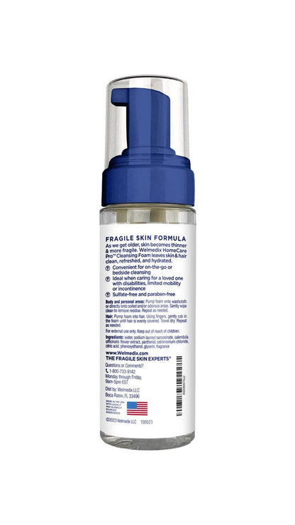Welmedix No Rinse Cleansing Foam – Wasserfreier 3-in-1 Reinigungsschaum für Körper, Haare und Gesicht, pH-neutral, 150 ml