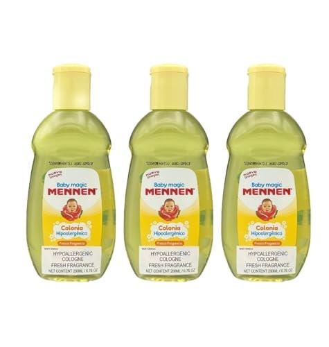 Mennen Baby Magic Cologne - Colonia Mennen para Bebe (3er Pack, je 200 ml) - Klassischer Babyduft
