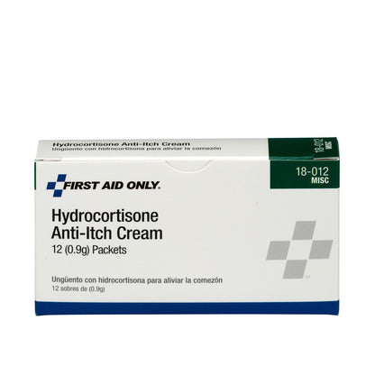 Pac-Kit Hydrocortison-Creme Einzelpackungen, 12 Stück – Linderung bei Juckreiz und Hautreizungen