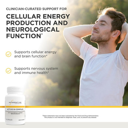 Integrative Therapeutics Active B-Complex – Zelluläre Energie & Herzgesundheit mit B2, B6 & B12 – Unterstützt Nerven- & Immunsystem – 60 Kapseln (30 Portionen)