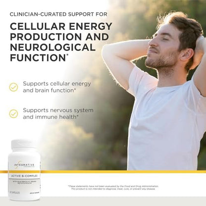 Integrative Therapeutics Active B-Complex – Zelluläre Energie & Herzgesundheit mit B2, B6 & B12 – Unterstützt Nerven- & Immunsystem – 60 Kapseln (30 Portionen)