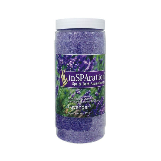 InSPAration 7463 Lavendel Kristalle für Spa und Whirlpools, 540 g – Entspannende Badezusätze mit Lavendelduft