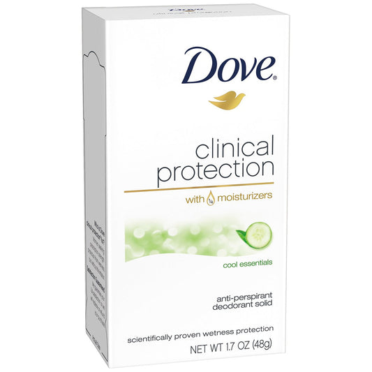 Dove Clinical Protection Antiperspirant Deodorant Cool Essentials – 48h Schutz, 1,7 Unzen