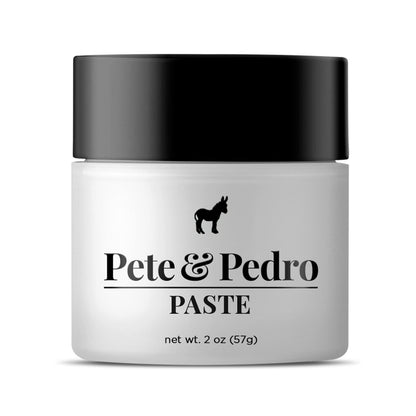 Pete & Pedro HAIR PASTE – Herren Haarpaste mit mittlerem Halt & Glanz | Semi-Matte Finish Texturierende Stylingcreme für Männer, ideal für mittellange und längere Haare | Bekannt aus Shark Tank, 56 g