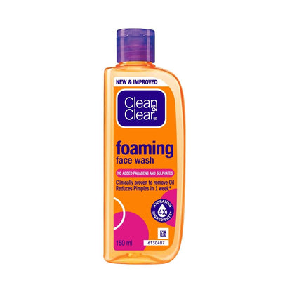 Clean & Clear Schaumendes Gesichtswaschmittel (150 ml) – Sanfte Reinigung für reine Haut