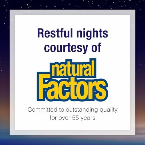 Stress-Relax Tranquil Sleep von Natural Factors – Schlafhilfe mit Suntheanin L-Theanin, 5-HTP, Melatonin, 45 Softgels