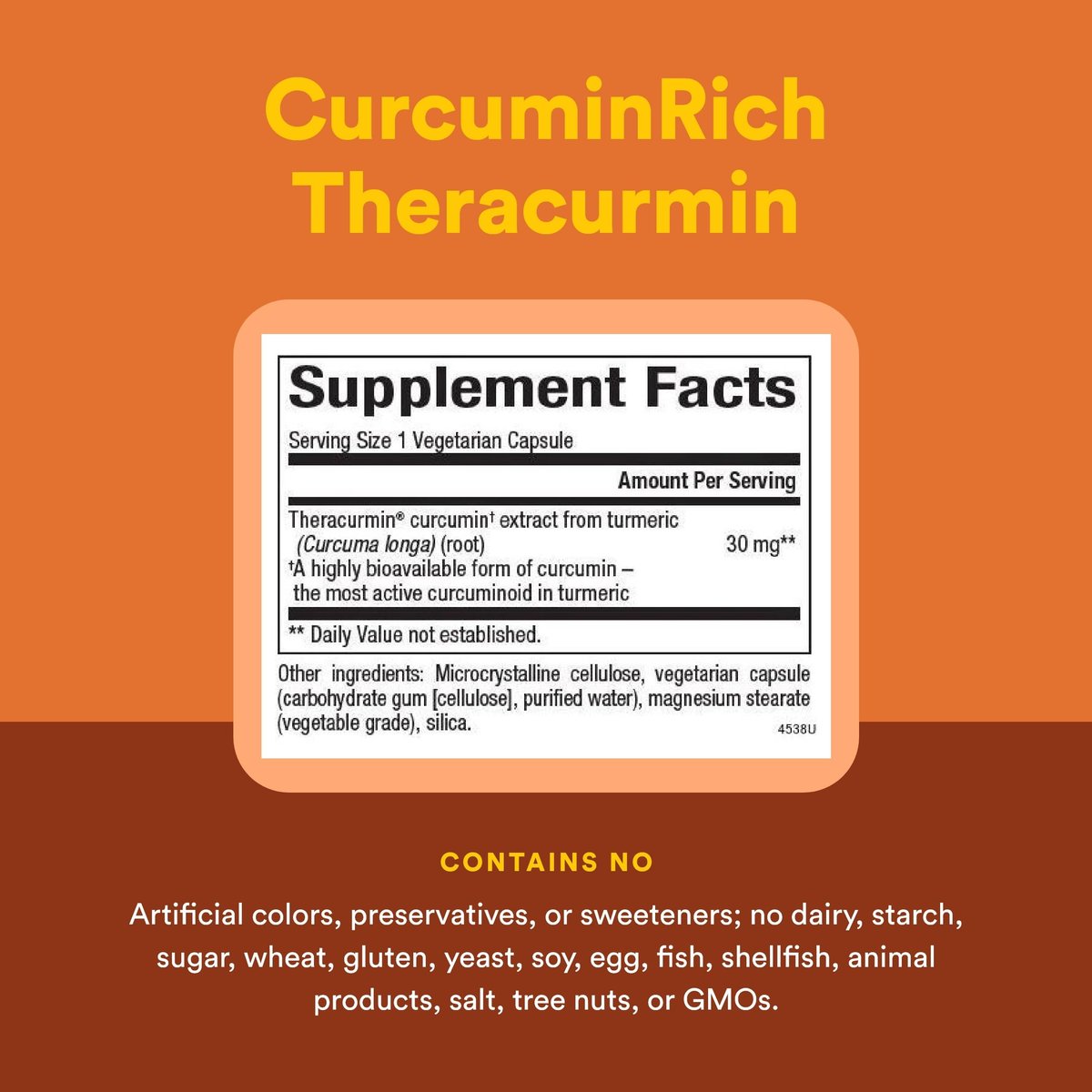 Natural Factors CurcuminRich Theracurmin 30 mg – Hoch bioverfügbares Kurkuma-Präparat, 30 Kapseln