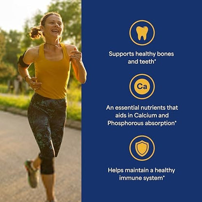 Puritan's Pride Premium Sunvite™ Mega-Potency Vitamin D3 5.000 IE – Nahrungsergänzungsmittel für gesunde Knochen, Zähne und Immunsystem – 200 Weichkapseln (schnell freisetzend)