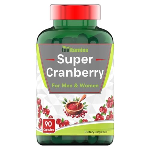 tnvitamins Cranberry Kapseln für Frauen & Männer - 90 Kapseln | Unterstützt die Gesundheit der Harnwege* | Cranberry-Konzentrat | Blasen- & Nierenunterstützung* | Antioxidantien