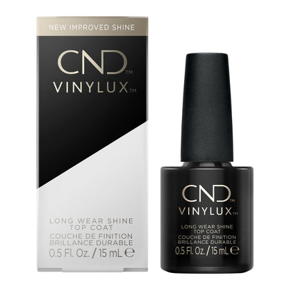 CND Vinylux Long Wear Shine Top Coat – Schnelltrocknender Überlack für langanhaltenden Glanz, 15 ml