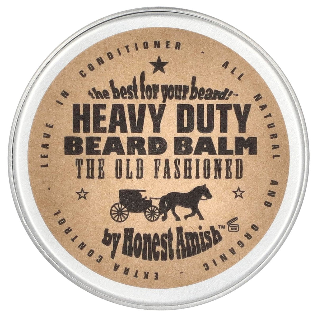 Honest Amish - Heavy Duty Beard Balm - 2 Unzen - Bartbalsam & Bartconditioner
