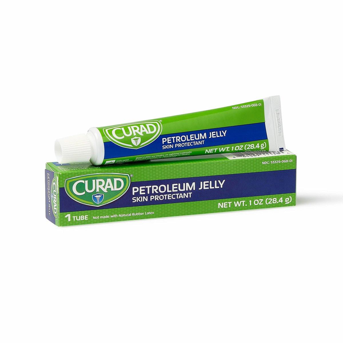 CURAD Petroleum Jelly, Hautschutz und Feuchtigkeitsspender, 28 g Tube