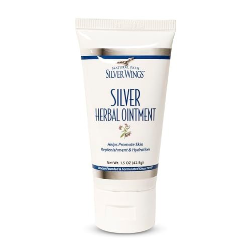 Natural Path Silver Wings 250ppm Silber-Kräutersalbe - Pflegende und feuchtigkeitsspendende Hautpflege 42,5g
