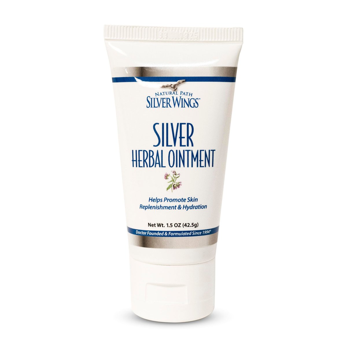 Natural Path Silver Wings 250ppm Silber-Kräutersalbe - Pflegende und feuchtigkeitsspendende Hautpflege 42,5g