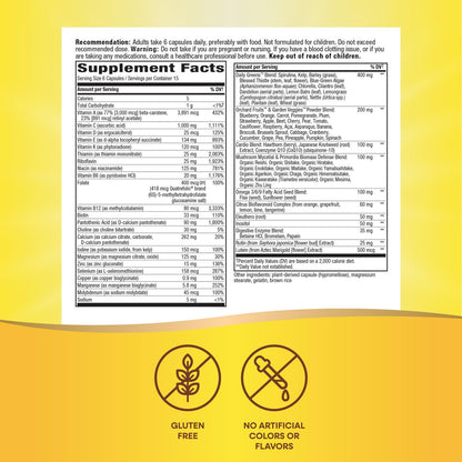 Nature's Way Alive! Max6 Potency Adult Complete Multivitamin – 90 Kapseln, ohne Eisen, mit Methyl-B12 & Folat