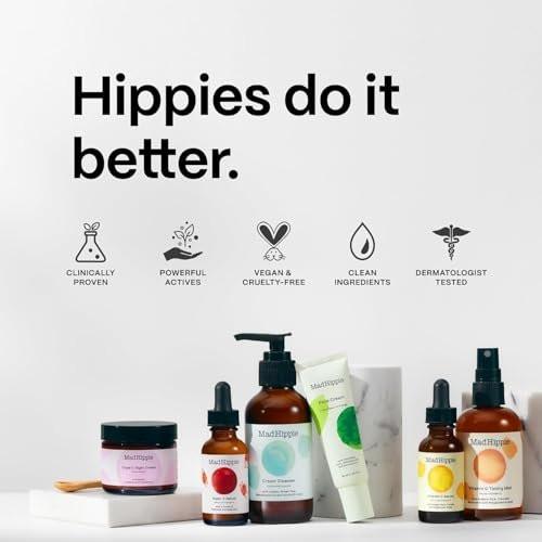 Mad Hippie Antioxidant Facial Oil – Gesichtsöl mit Bio-Arganöl, nicht komedogen, mit natürlichem Vitamin C & E, 30 ml