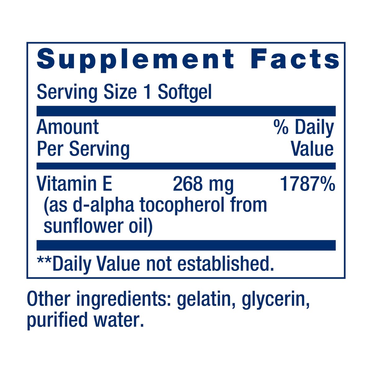 Life Extension Super Vitamin E 268 mg (400 IE) – Nicht-synthetisches Vitamin-E-Präparat für die Gesundheit des gesamten Körpers, glutenfrei, nicht-GVO, 90 Softgels