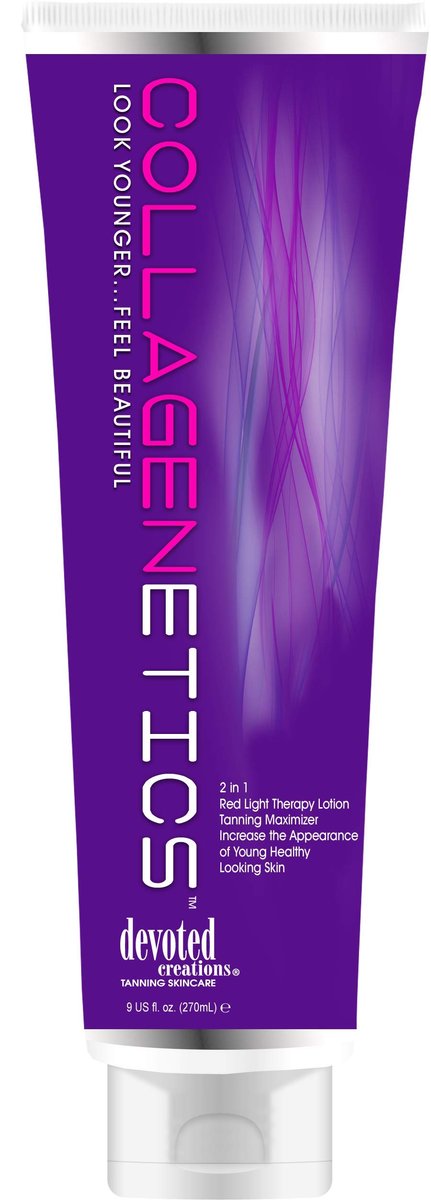 Collagenetics 2-in-1 Rote-Licht-Therapie-Vorbereitungs- und Bräunungslotion - 240 ml