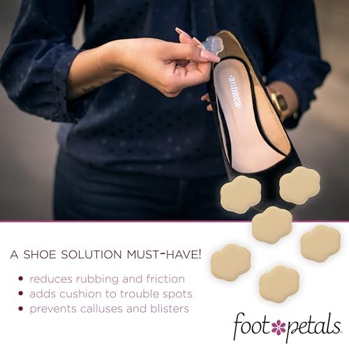 Foot Petals Spot Dot Cushion Scalloped Druckpunktlösung zur Blasenlinderung, Khaki, Einheitsgröße