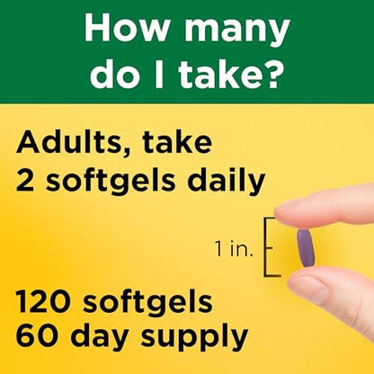 Nature Made Magnesiumcitrat 250 mg pro Portion – Magnesiumpräparat für Männer und Frauen – Unterstützung für Muskeln, Nerven, Knochen und Herz – 120 Weichkapseln, 60-Tage-Versorgung