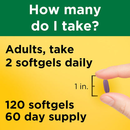Nature Made Magnesiumcitrat 250 mg pro Portion – Magnesiumpräparat für Männer und Frauen – Unterstützung für Muskeln, Nerven, Knochen und Herz – 120 Weichkapseln, 60-Tage-Versorgung