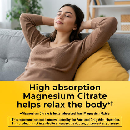 Nature Made Magnesiumcitrat 250 mg pro Portion – Magnesiumpräparat für Männer und Frauen – Unterstützung für Muskeln, Nerven, Knochen und Herz – 120 Weichkapseln, 60-Tage-Versorgung