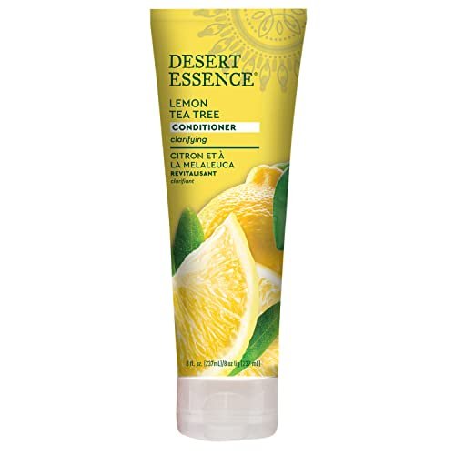 Desert Essence Conditioner mit Zitronen-Teebaum, klärend, Provitamin B5, Bio-Zitronenschalenextrakt & pflegendes Aloe – reinigend, feuchtigkeitsspendend, beruhigend – vegan, sulfatfrei, tierversuchsfrei – 237 ml