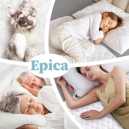Epica Premium Ultra Plus Wasserdichte Matratzenauflage Bettunterlage, gesteppt, wasserdicht und waschbar, 34" x 52" für Kinder oder Erwachsene mit Inkontinenz, Packung mit 1