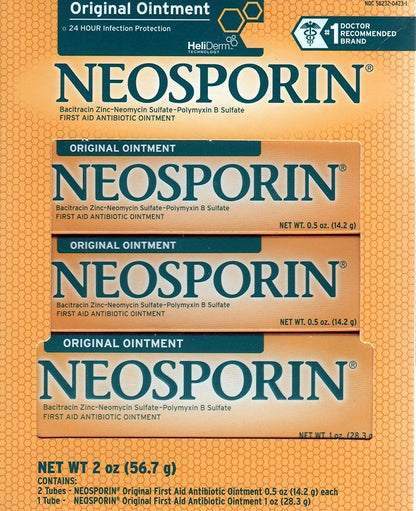 Neosporin Original Antibiotische Salbe für die Erste Hilfe, 3er-Pack (3 x 56,7 g)