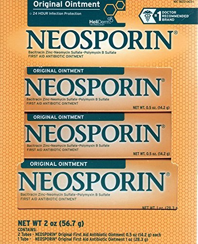 Neosporin Original Antibiotische Salbe für die Erste Hilfe, 3er-Pack (3 x 56,7 g)