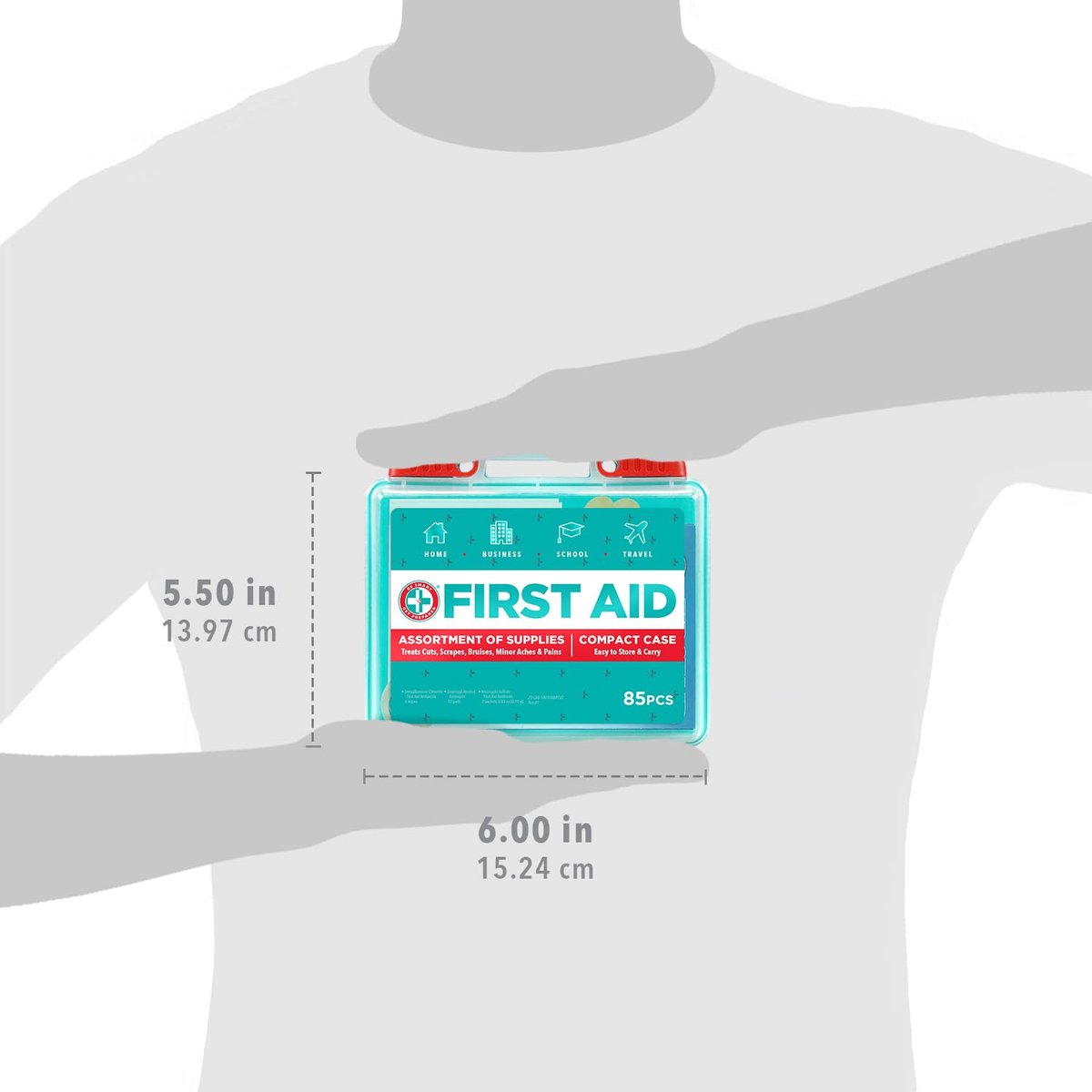 Be Smart Get Prepared 85-teiliges Erste-Hilfe-Set: Reinigen, Behandeln, Schützen – für Zuhause, Büro, Auto, Reisen, Outdoor & Notfälle