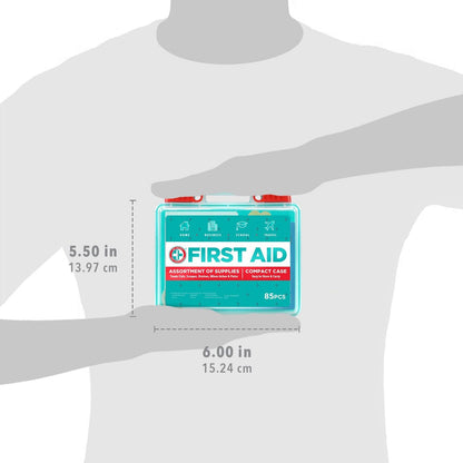 Be Smart Get Prepared 85-teiliges Erste-Hilfe-Set: Reinigen, Behandeln, Schützen – für Zuhause, Büro, Auto, Reisen, Outdoor & Notfälle