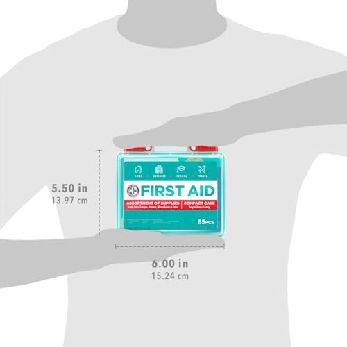 Be Smart Get Prepared 85-teiliges Erste-Hilfe-Set: Reinigen, Behandeln, Schützen – für Zuhause, Büro, Auto, Reisen, Outdoor & Notfälle