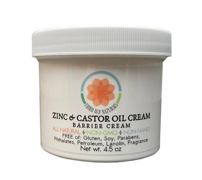 TD Naturals Zink- und Rizinusöl-Creme – Nicht-Nano und Nicht-GMO Barrierecreme 4,5 oz