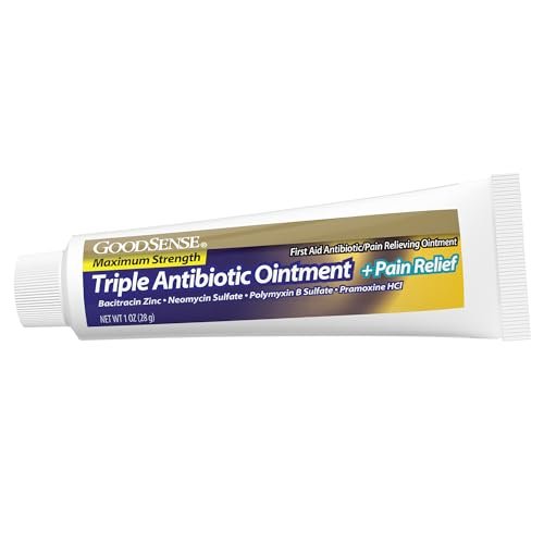GoodSense Maximum Strength Triple Antibiotika Salbe mit Schmerzlinderung - 28 g