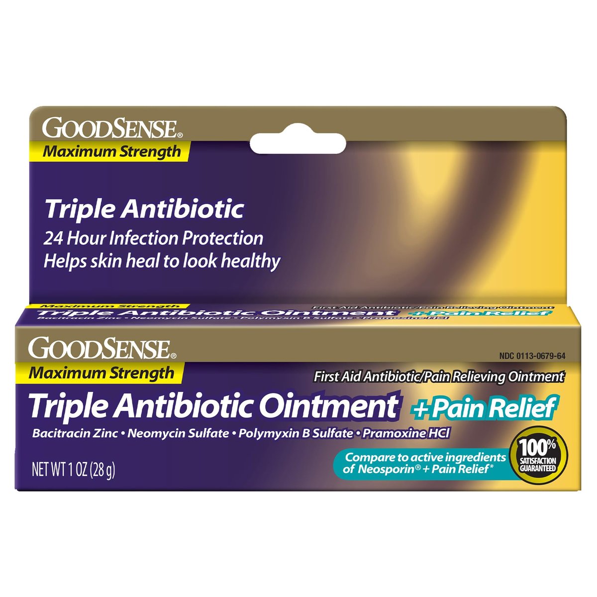 GoodSense Maximum Strength Triple Antibiotika Salbe mit Schmerzlinderung - 28 g