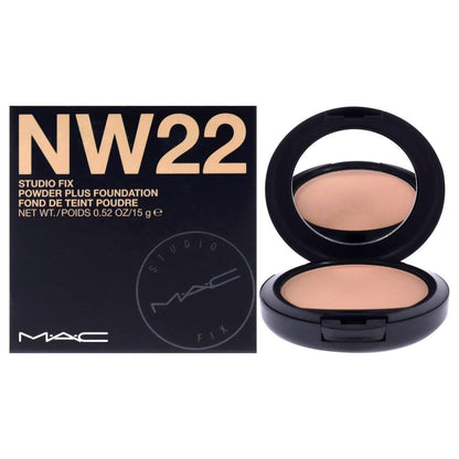 MAC Studio Fix Powder Plus Foundation – NW22, 15 g – Puder-Foundation für ebenmäßigen Teint