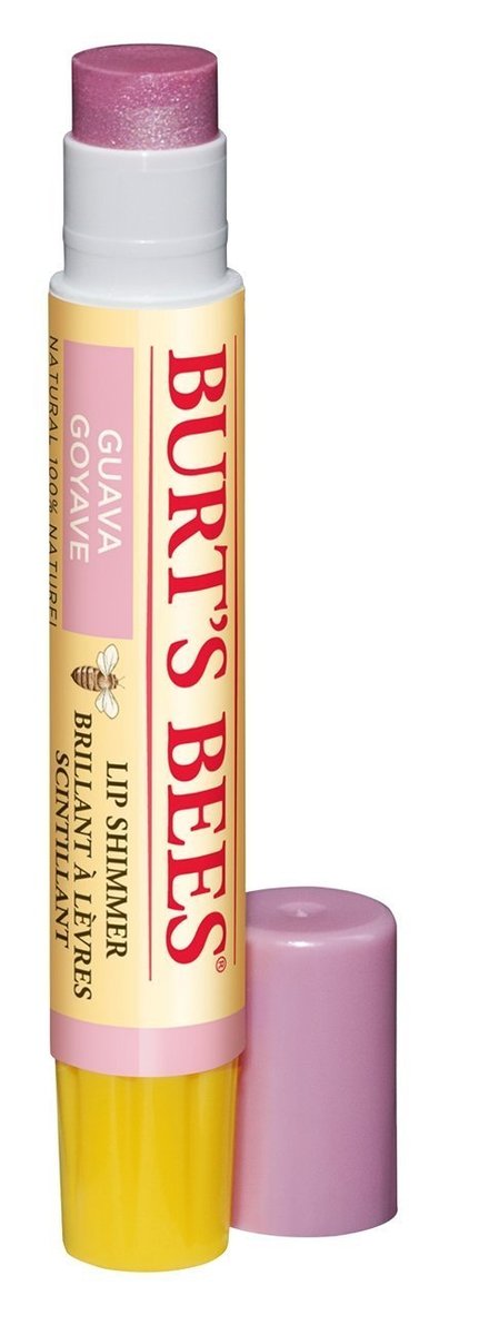 Burt's Bees Lip Shimmer Guave – 100% natürlicher, feuchtigkeitsspendender Lippenbalsam mit Pfefferminzöl, 0,09 Unzen