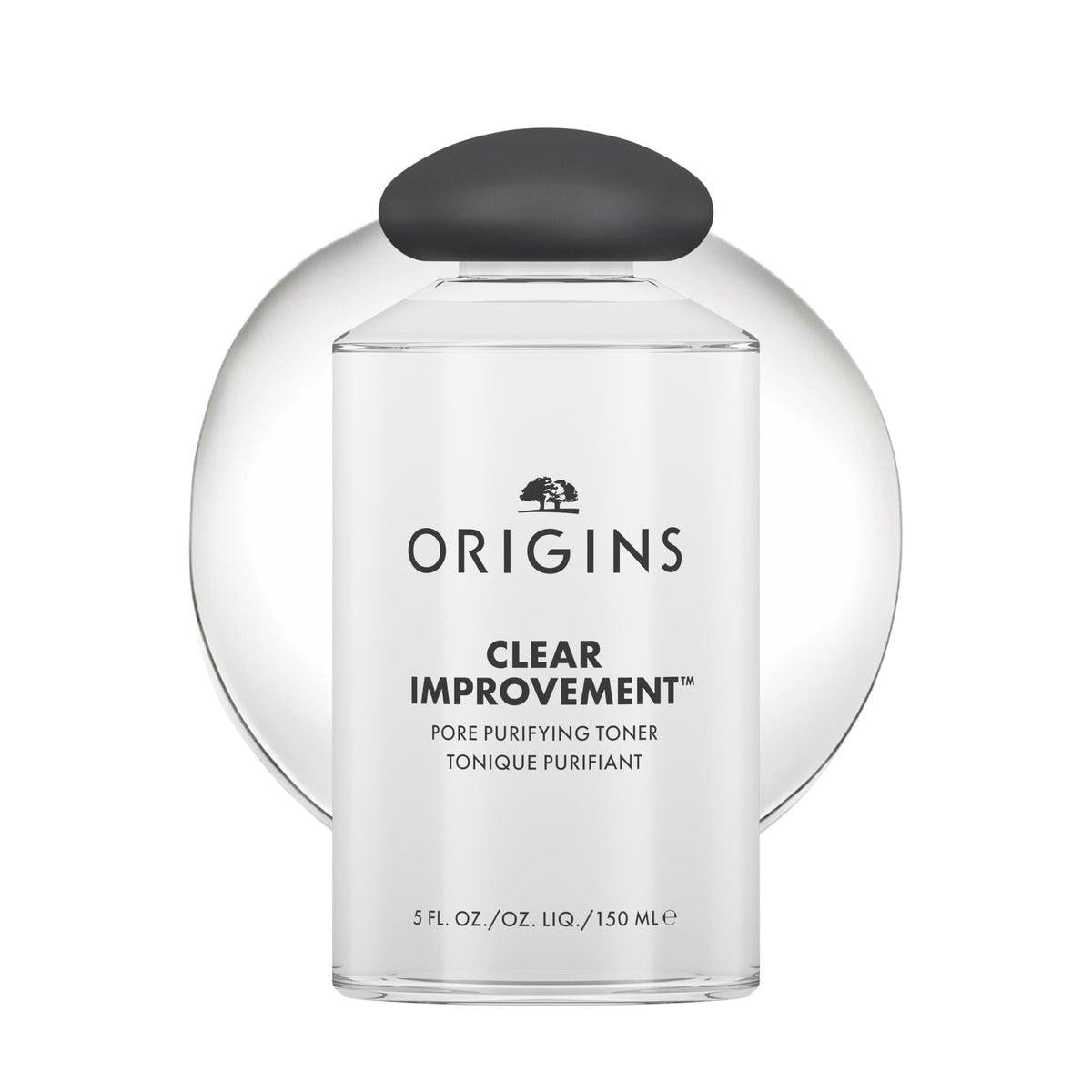 Origins Clear Improvement Porenverfeinerndes Gesichtswasser | Reduziert Glanz & ideal für fettige Haut | Mit Salicylsäure, 148 ml