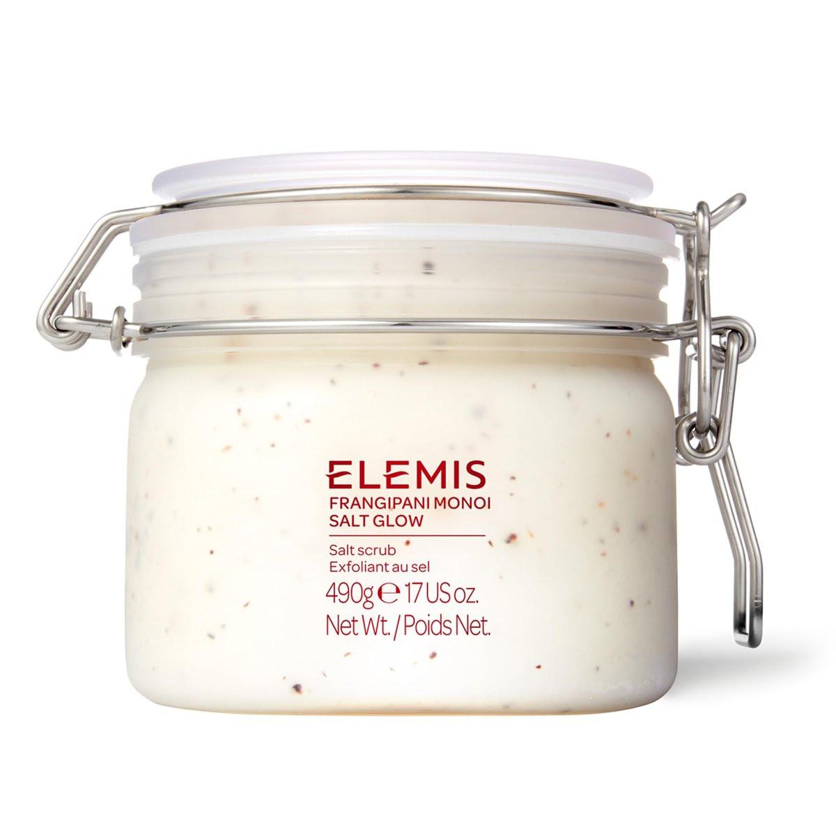 ELEMIS Frangipani Monoi Salt Glow 490g – Peeling Körperpeeling für strahlende Haut