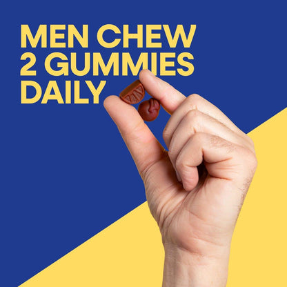 Nature's Way Alive! Multivitamin Gummies für Männer ab 50 – tägliche, kaubare Multivitamine mit B-Vitaminen, Vitamin D3 & Zink – unterstützt Herz, Augen und Energiestoffwechsel – Fruchtgeschmack, 60 Gummibärchen
