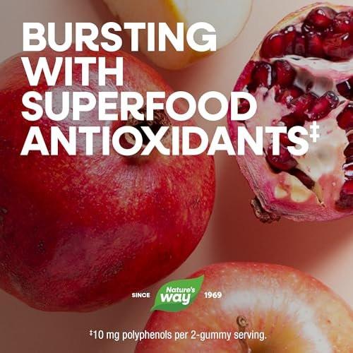 Nature's Way Alive! Multivitamin Gummies für Männer ab 50 – tägliche, kaubare Multivitamine mit B-Vitaminen, Vitamin D3 & Zink – unterstützt Herz, Augen und Energiestoffwechsel – Fruchtgeschmack, 60 Gummibärchen