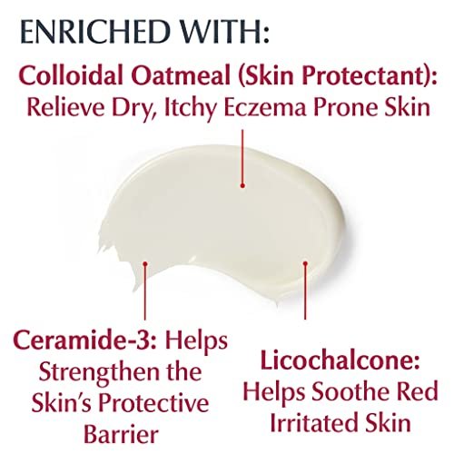 Eucerin Eczema Relief Creme – Feuchtigkeitsspendende Körperlotion mit kolloidalem Hafermehl, 237 ml Tube